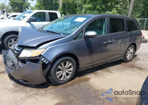 2014 Honda Odyssey Ex from USA, damaged, VIN 5FNRL5H40EB061554